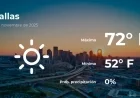 Dallas Weather Forecast for Tuesday, November 11