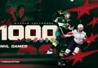 Marcus Johansson to Celebrate 1,000th NHL Game Tonight with Minnesota Wild