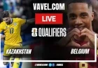 Kazakhstan vs Belgium Live Update: Belgium Levels the Score to 1-1