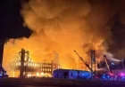 Firefighters Combat Blaze at Three Downtown Warehouses