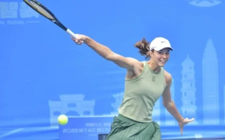 Tagger, Golubic Face Off in Jiujiang Semis with One-Handed Backhands