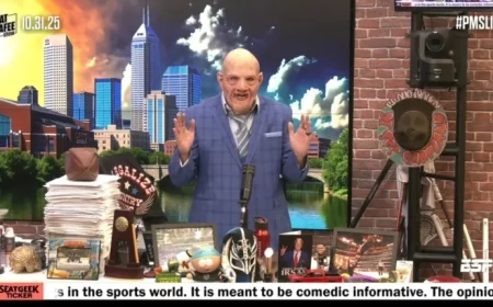 Pat McAfee Dazzles in ‘Old Sports Media Man’ Halloween Costume