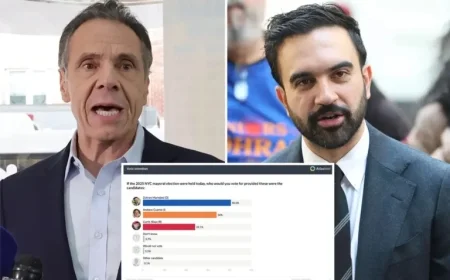 Andrew Cuomo, Curtis Sliwa Narrow Gap with Zohran Mamdani in NYC Mayoral Poll
