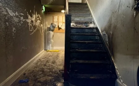 Small Babies Hospitalized: Children Among Five Rescued from Louth IPAS Centre After Fireworks Arson Attack