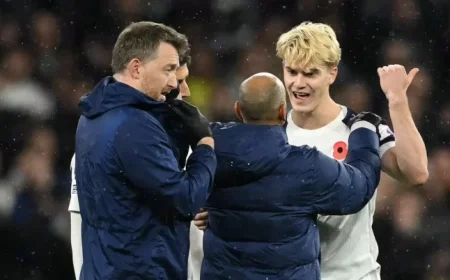 Football: Lucas Bergvall Forced Off Against Chelsea