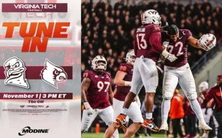 Virginia Tech Battles No. 16 Louisville: How to Watch Live