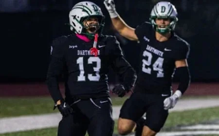 Dartmouth Battles Harvard in High-Stakes Cambridge Football Clash