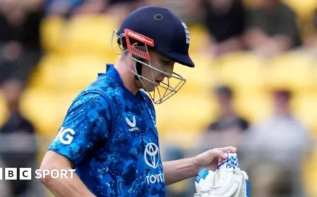 England’s Batting Falters Again as New Zealand Clinches ODI Series Victory with Sweep