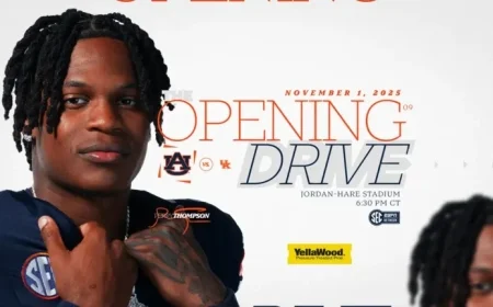 Auburn Faces Kentucky in Crucial Opening Drive Showdown