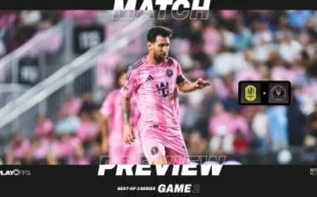 Inter Miami CF Takes on Nashville SC in Pivotal Game 2 of Best-of-3 Series Showdown