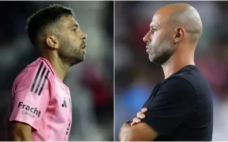 Jordi Alba’s Availability for Inter Miami vs Nashville Playoff Clash: Coach Mascherano Provides Key Injury Update