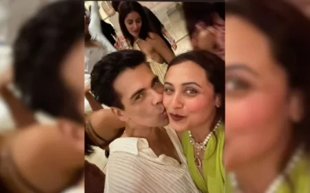 Karan Johar and Rani Mukerji’s Iconic Selfie at Shah Rukh Khan’s Alibaug Bash