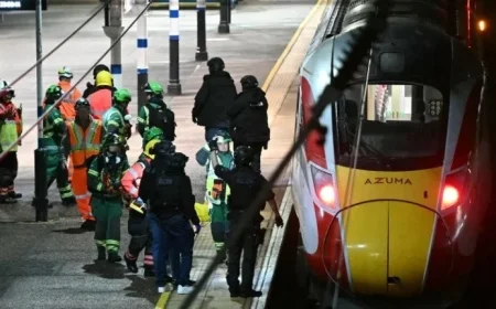 UK Train Stabbing: Counterterrorism Police Investigate After 10 Injured
