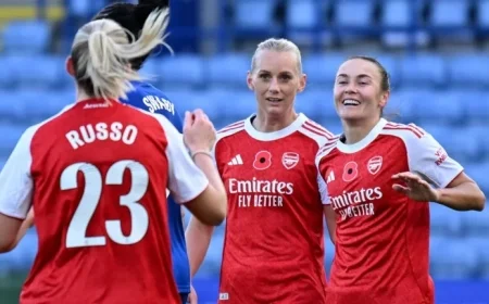 Arsenal Triumph Over Leicester and Man Utd Clinch Thrilling Victory Against Brighton in Women’s Super League Round-Up