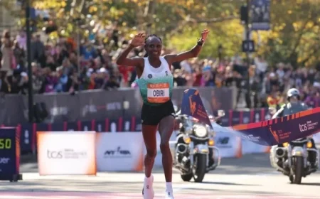 Kenya’s Hellen Obiri Sets Record to Win 2025 NYC Marathon