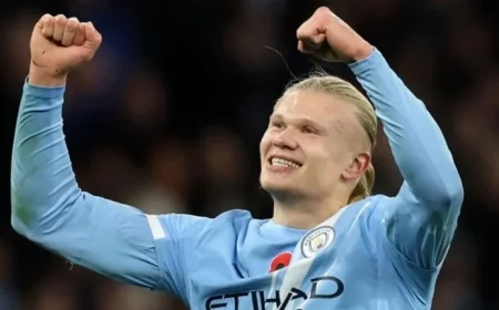 Erling Haaland’s Double Secures Man City Victory Over Bournemouth Moving Guardiola’s Squad to Second in Premier League
