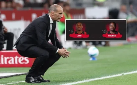 Allegri Eager to Witness Unexpected Pairing of Leao and Nkunku in Starting Lineup