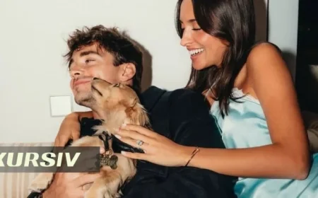 Charles Leclerc Pops the Question to Alexandra Saint Mleux in Romantic Proposal