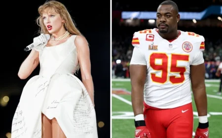 Taylor Swift Applauds Chiefs’ Chris Jones for ‘Fate of Ophelia’ Performance