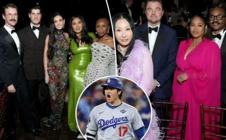 Celebrities Celebrate Dodgers’ Victory at Black-Tie Gala Led by DiCaprio