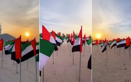 UAE Flag Garden Returns to Dubai’s Kite Beach