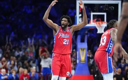 NBA Fines 76ers’ Joel Embiid for Lewd Gesture Against Celtics