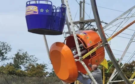 Two Girls Hospitalized After Ferris Wheel Accident at New Roads Festival
