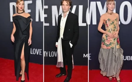 Jennifer Lawrence and Robert Pattinson Shine at ‘Die My Love’ NY Premiere