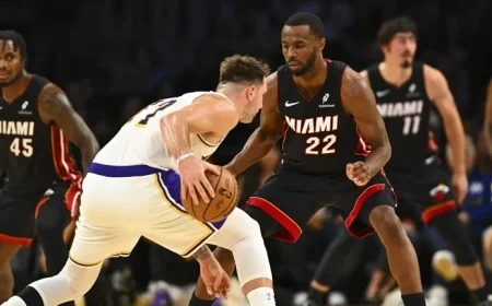 Jaime Jaquez Jr’s Impressive Scoring Falls Short Against Luka Doncic and Lakers: Top Three Takeaways