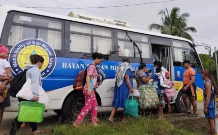 Typhoon Approaches: Thousands Evacuate for Safety in Eastern Philippines