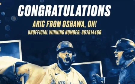 Oshawa Resident Strikes Gold with Over $25 Million Win in Massive Blue Jays 50/50 Draw