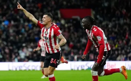 Granit Xhaka Leads Sunderland Comeback in Thrilling 1-1 Draw Against Everton After Iliman Ndiaye’s Wonder Goal