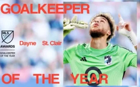 Dayne St. Clair Wins 2025 MLS Goalkeeper of the Year Award