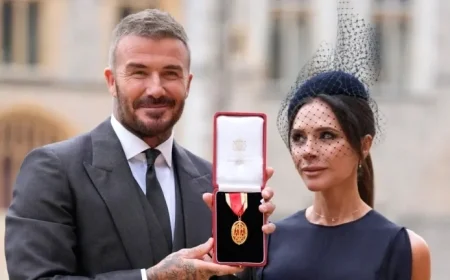 Victoria Beckham Unveils New Menswear Line with David Beckham