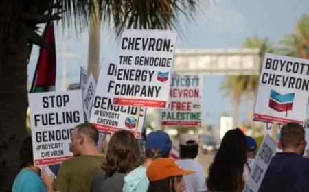Global Action Targets Chevron for Israel Apartheid and Climate Impact on Nov 22