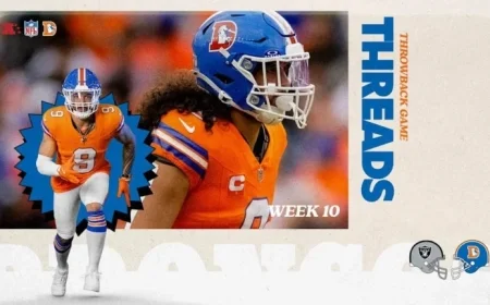 Broncos Don Historic Throwback Uniforms for Thursday Night Clash with Raiders
