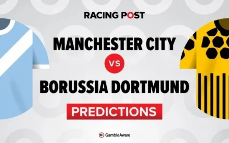 Manchester City vs Borussia Dortmund: Expert Predictions, Team News, Betting Tips, Odds, and Bet Builder Insights