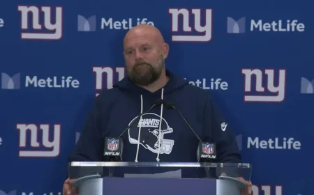 Coach Daboll, QB Dart, DL Lawrence, OT Thomas Reflect After Game