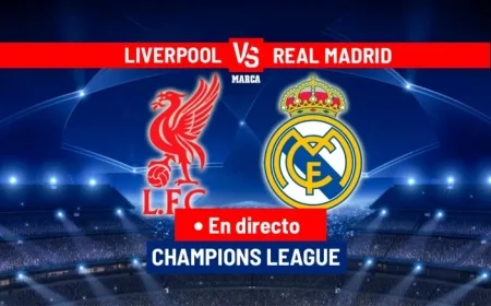 Live Champions League Action: Mac Allister Scores in Liverpool vs Real Madrid Match