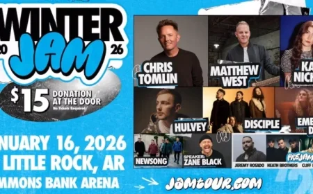 Chris Tomlin, Matthew West Lead Arkansas Winter Jam Event
