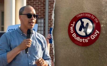 GOP Targets Jay Jones with Stickers at Virginia Polls