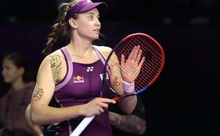 Rybakina Shines Against Alexandrova Following Keys’ Withdrawal at WTA Finals