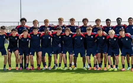 U.S. U-17 Men’s Team Set for 2025 FIFA World Cup Kickoff
