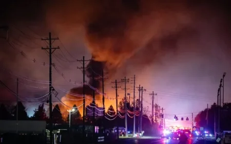 Tragic UPS plane crash and explosion at Kentucky airport results in at least 9 fatalities and several missing