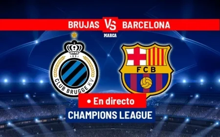 Live Champions League Action: Brujas Scores Against Barcelona Stay Updated