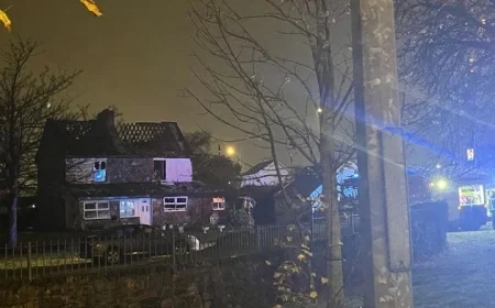 House explosion rocks Tralee; emergency services respond as roads stay closed