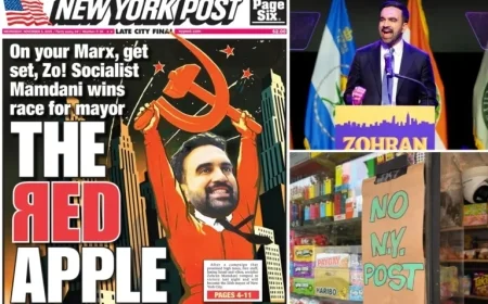 New York Post Cover on Zohran Mamdani Election Sells Out, Hits eBay