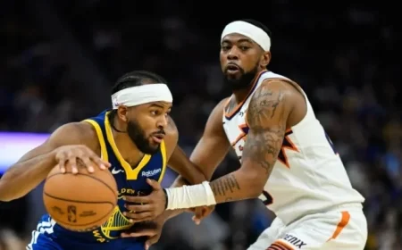 Moses Moody Shines as Warriors Face Suns in Curry’s Flu Game