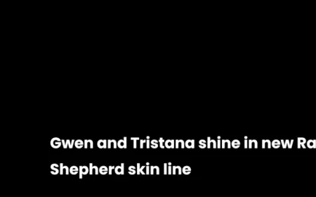 Gwen and Tristana Dazzle in New Rain Shepherd Skins