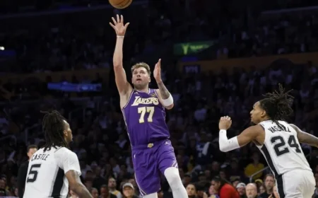 Doncic’s Lakers Triumph Over Wembanyama’s Spurs as Blazers Dominate Thunder